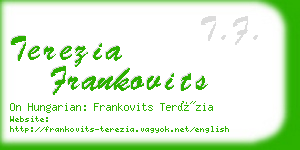 terezia frankovits business card